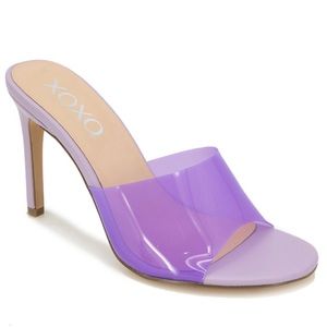 NWT- XOXO Blessings Lucite Heels